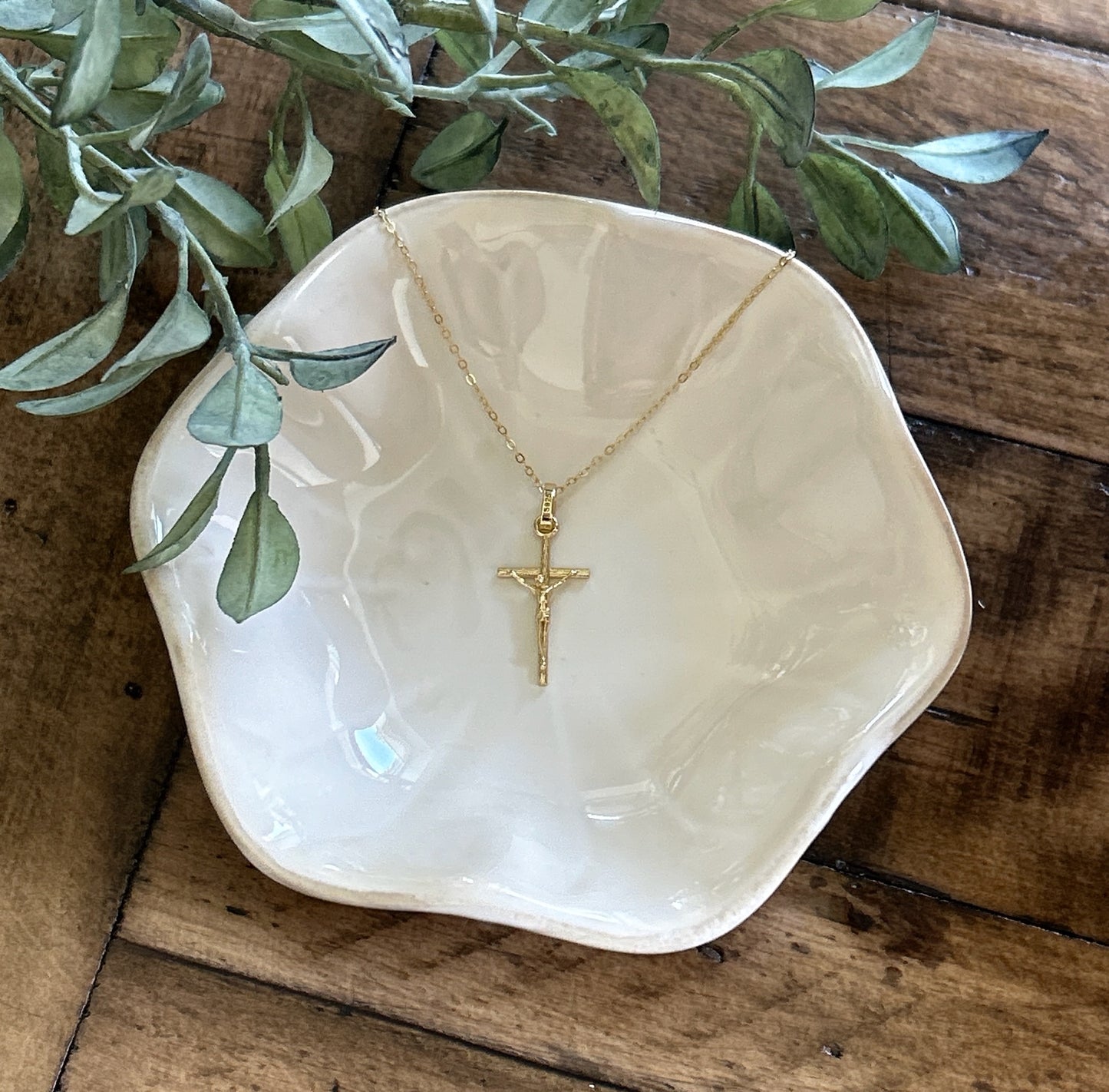 Gold Crucifix Necklace