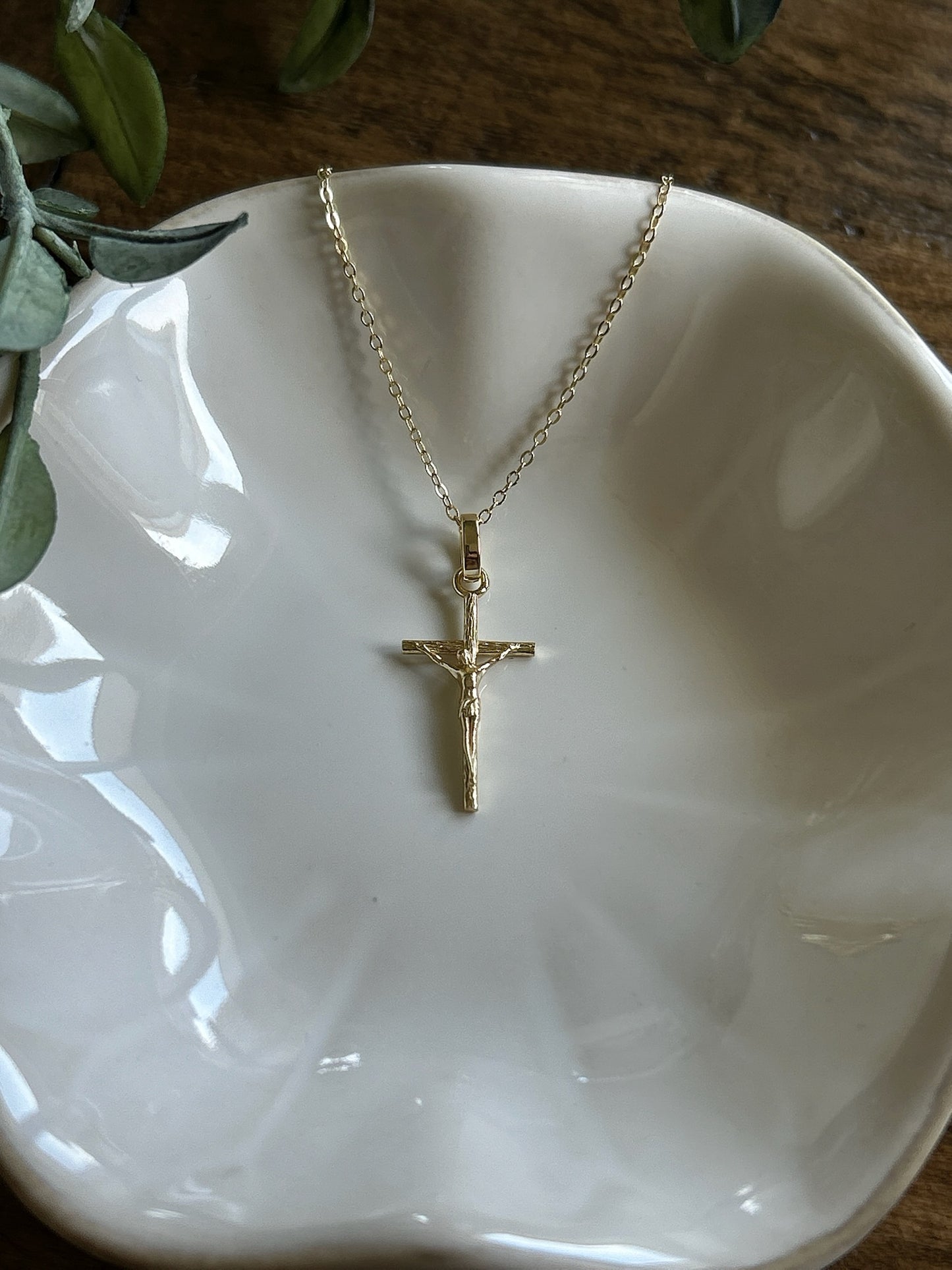 Gold Crucifix Necklace