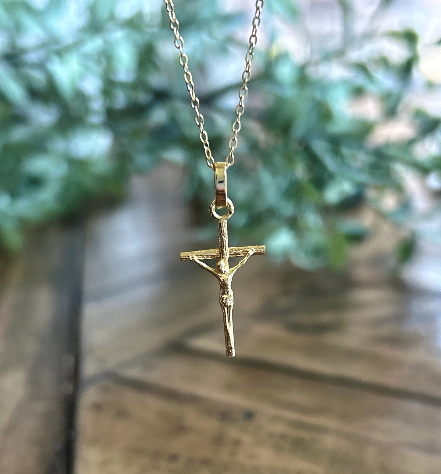 Gold Crucifix Necklace