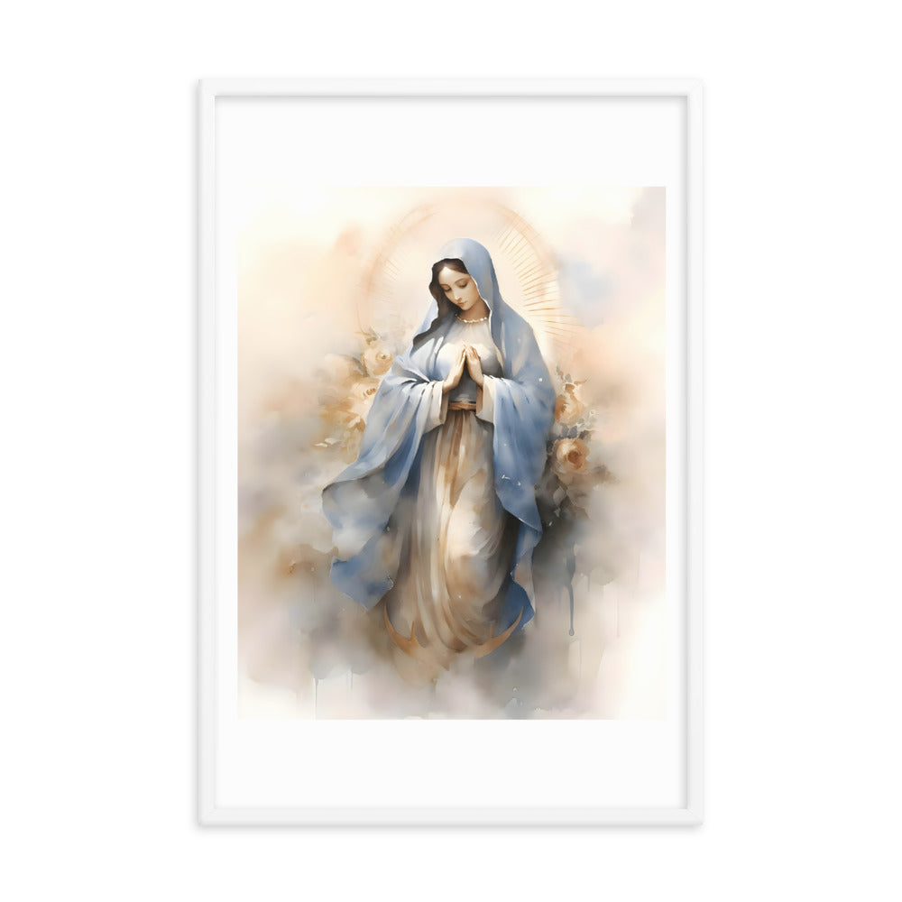 Our Lady of Guadalupe Framed Water Color