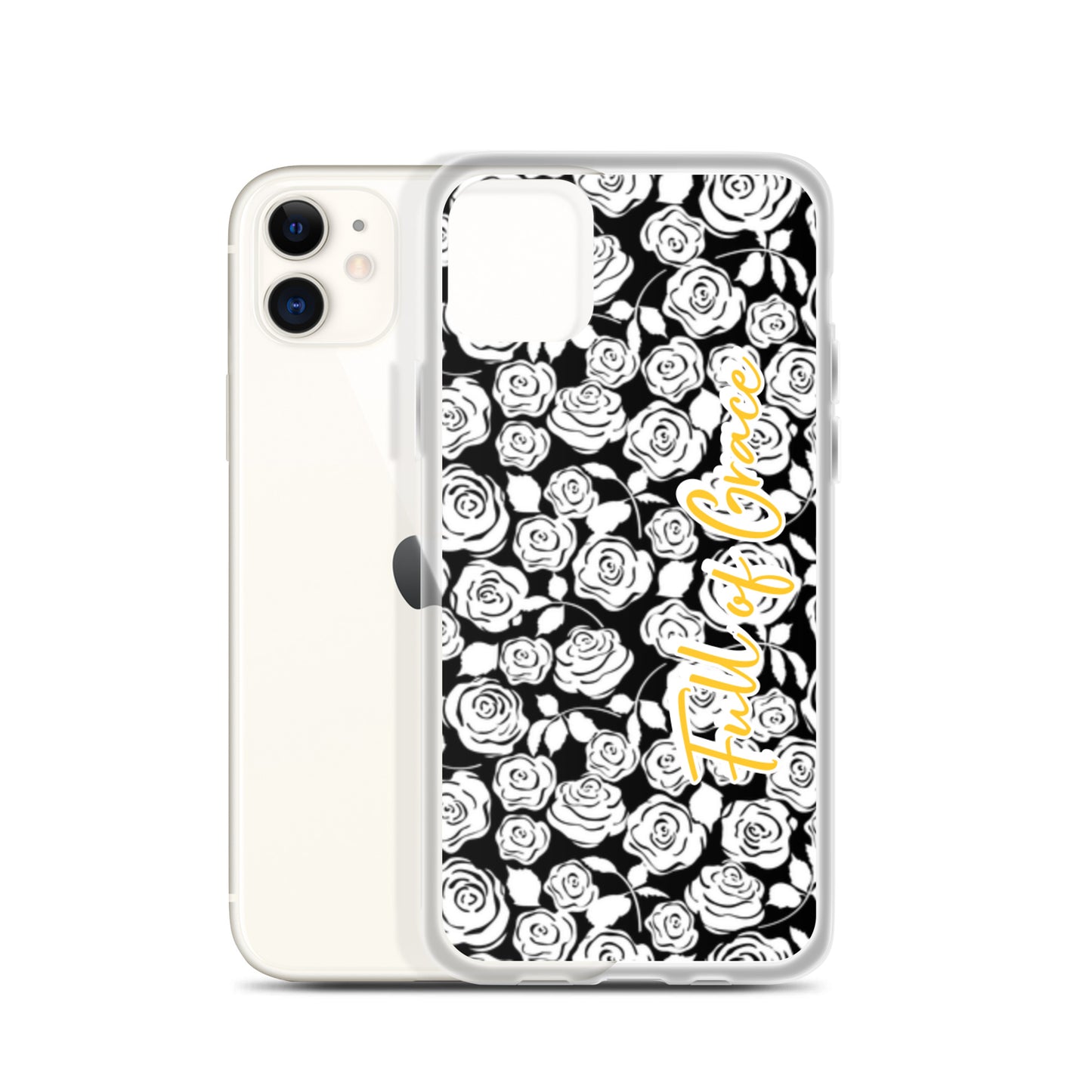 Mary's White Rose iPhone Case