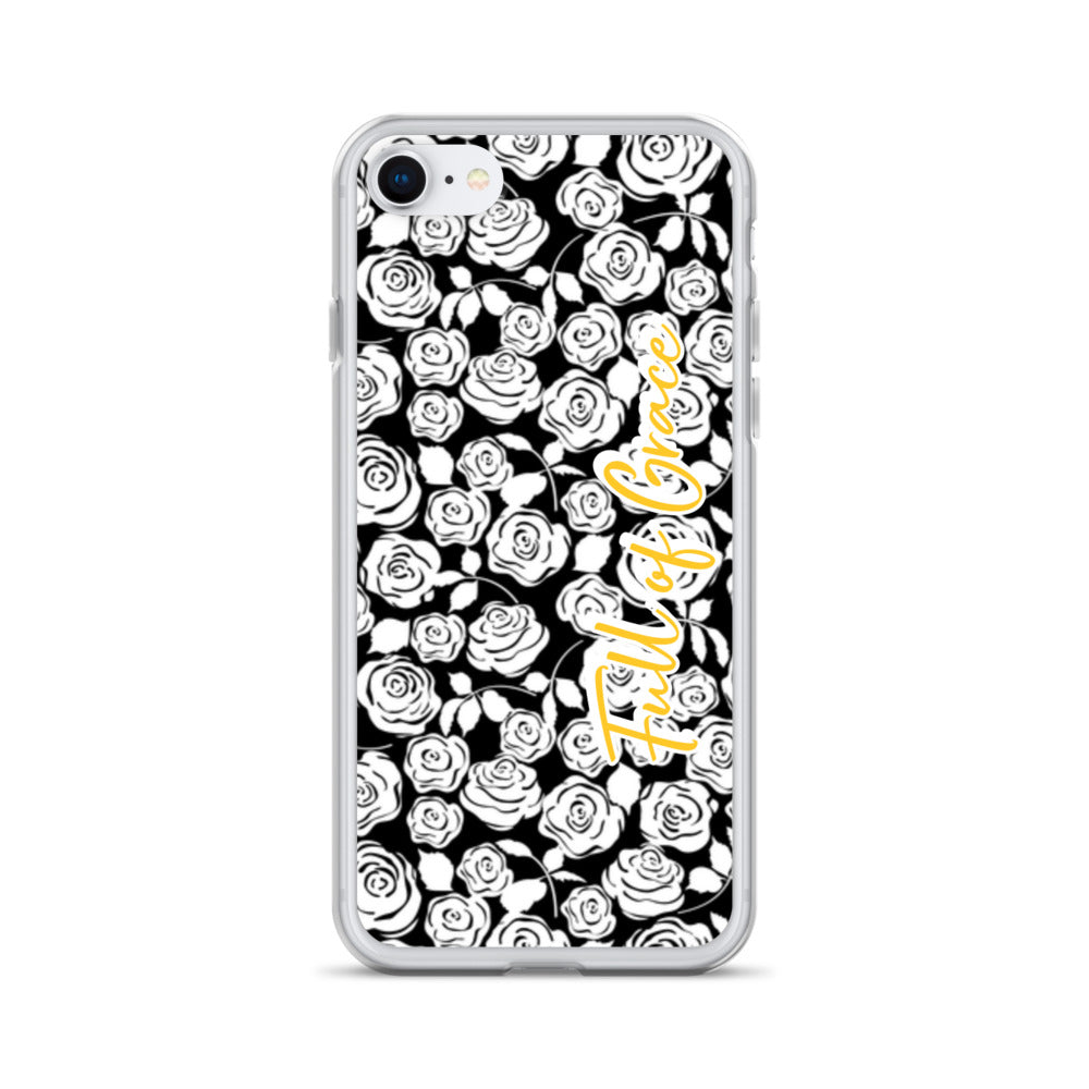 Mary's White Rose iPhone Case