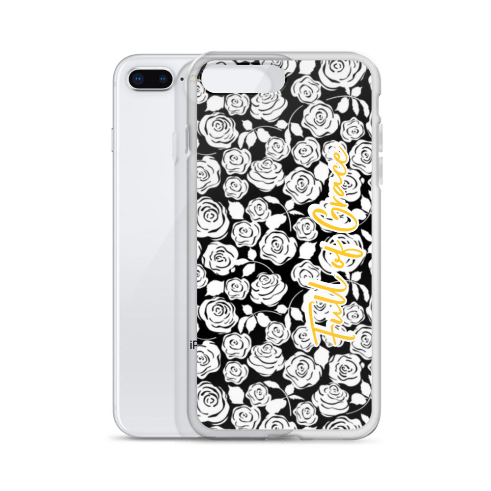 Mary's White Rose iPhone Case