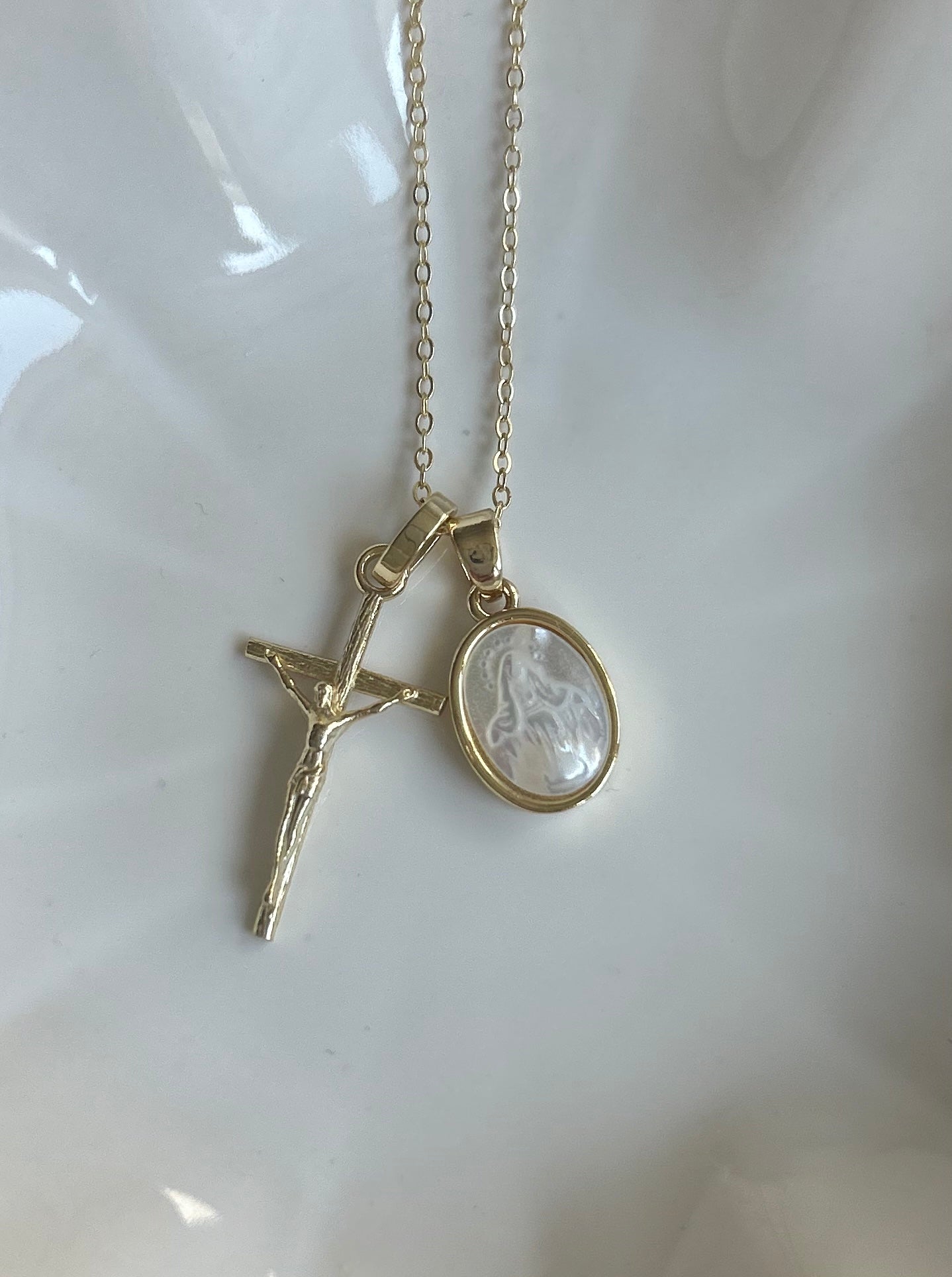 Gold Crucifix Necklace