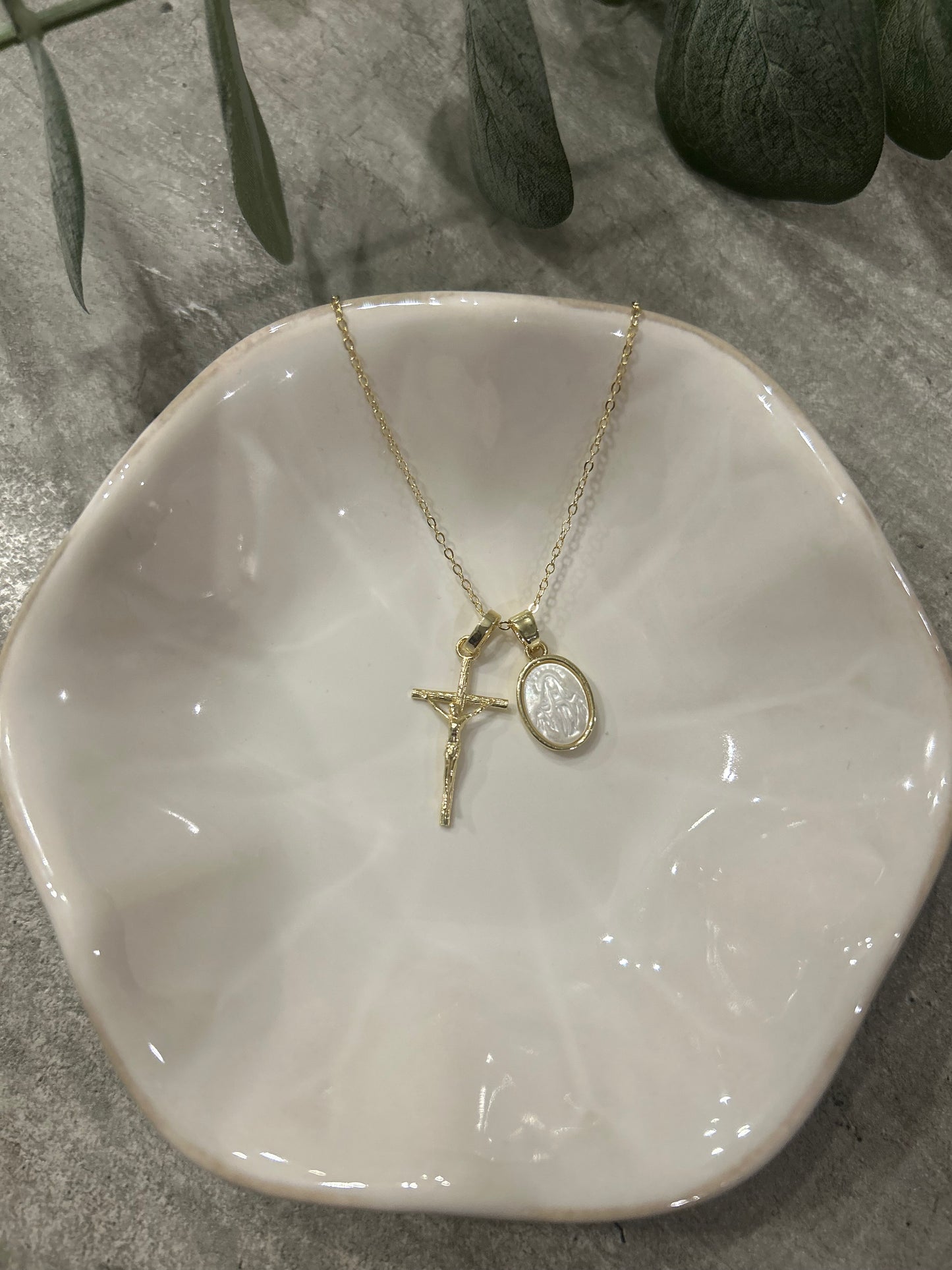 Gold Crucifix Necklace