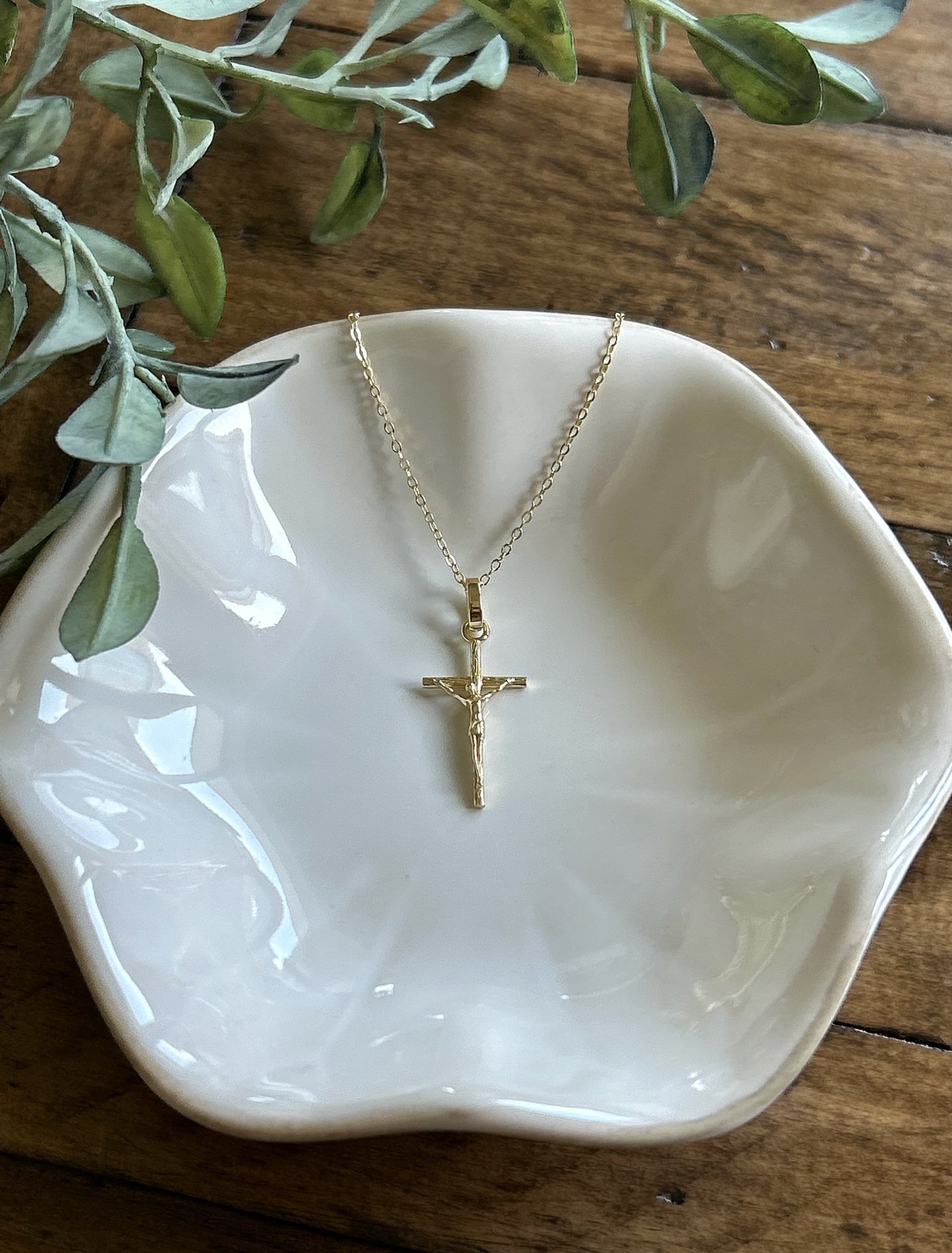 Gold Crucifix Necklace