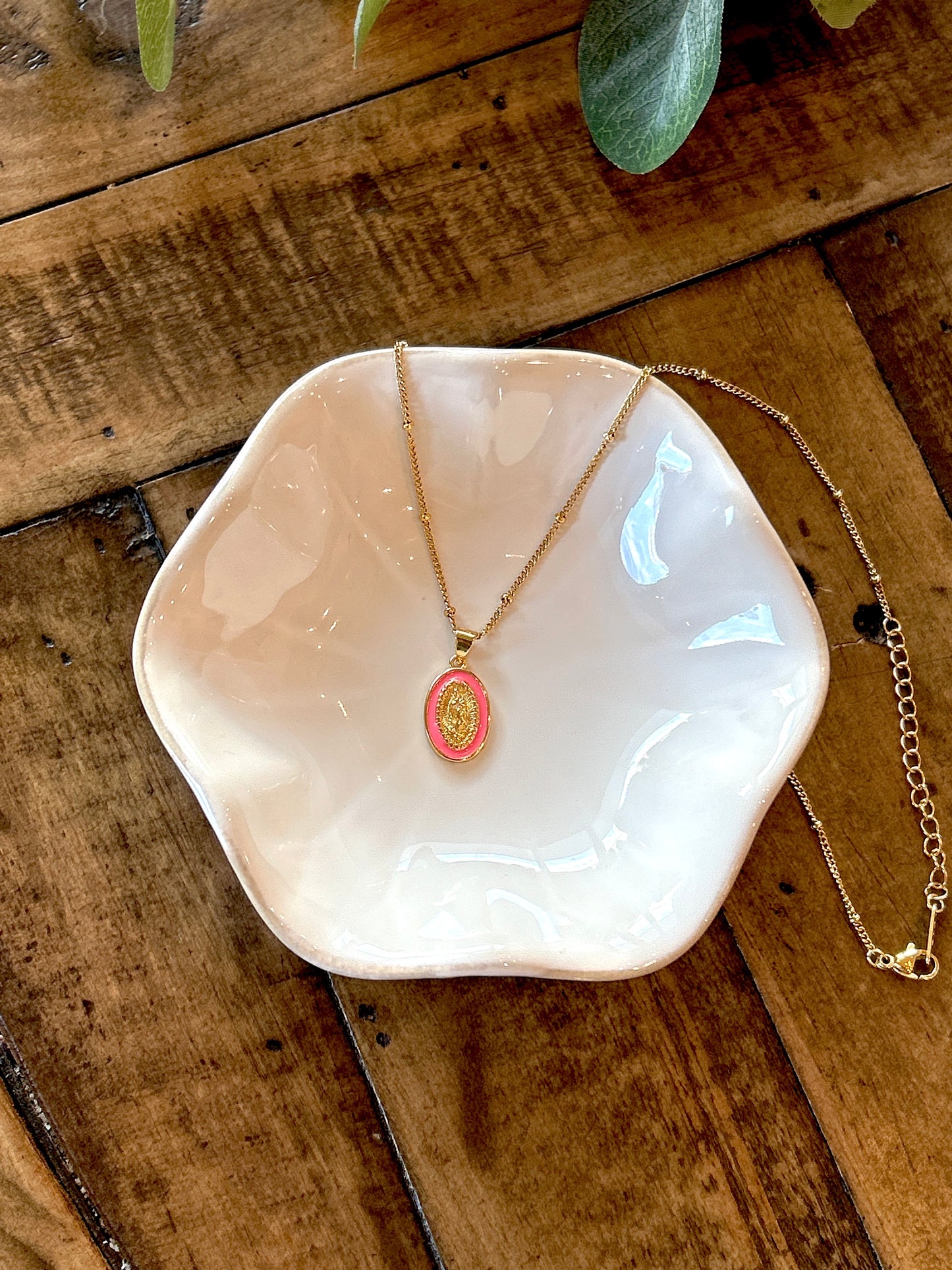 Our Lady of Guadalupe Enamel Necklace