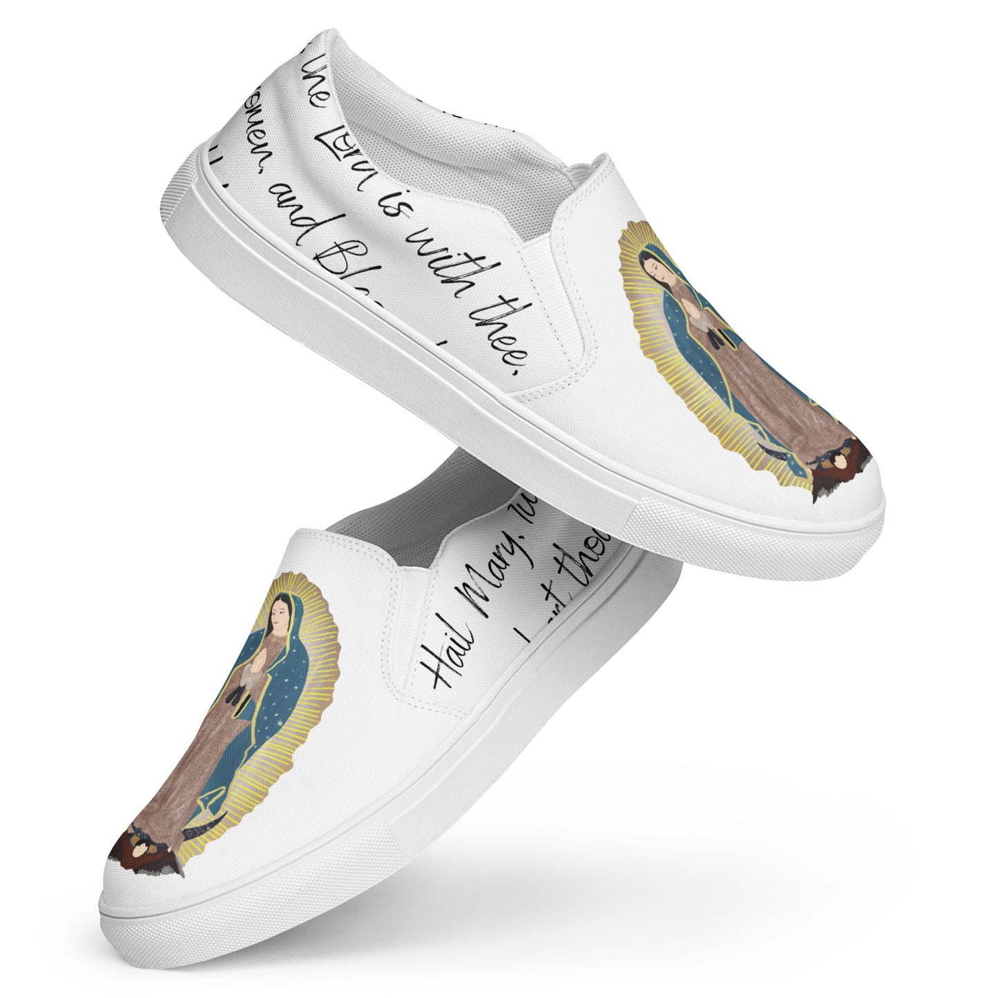 Our Lady of Guadalupe slip-on canvas shoes