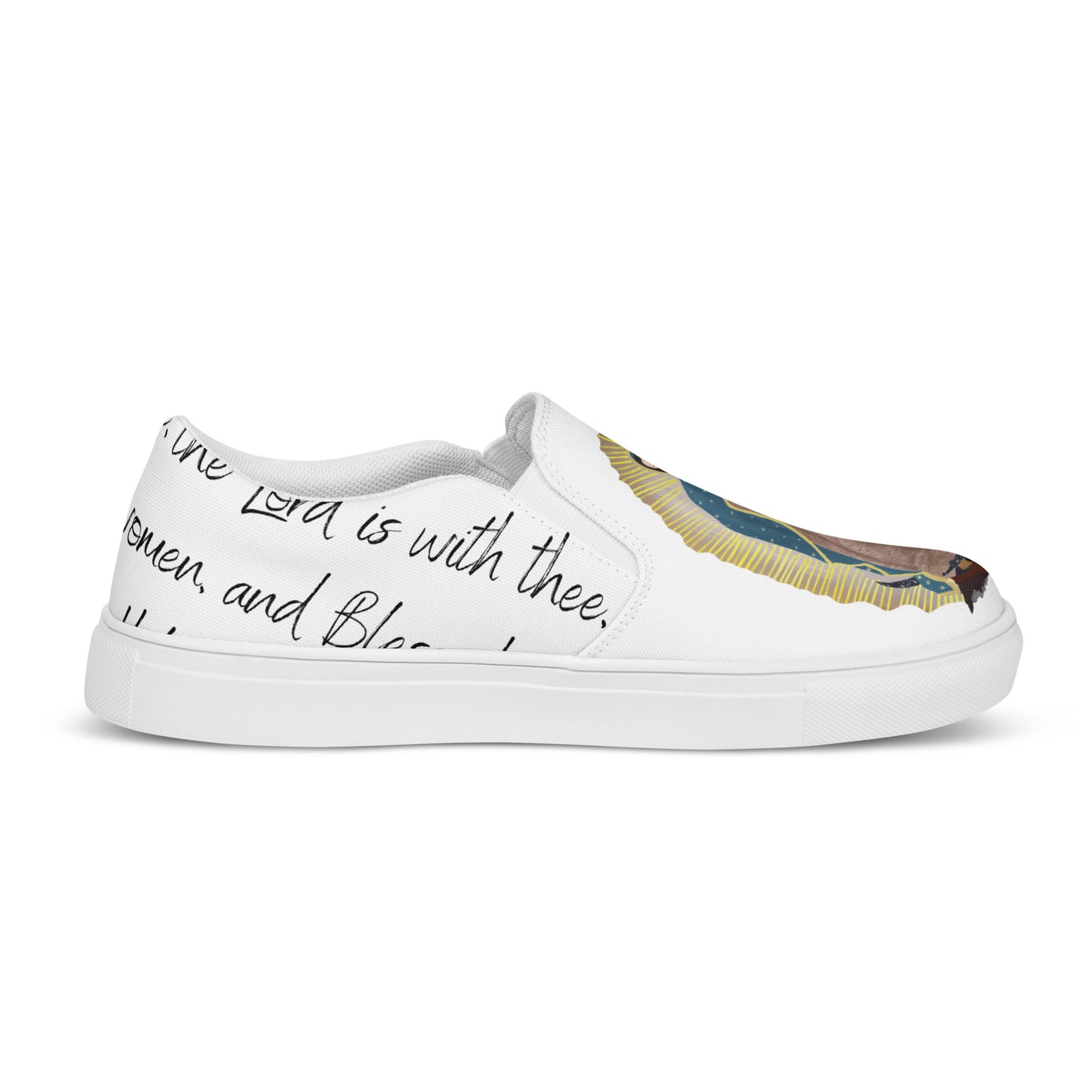 Our Lady of Guadalupe slip-on canvas shoes