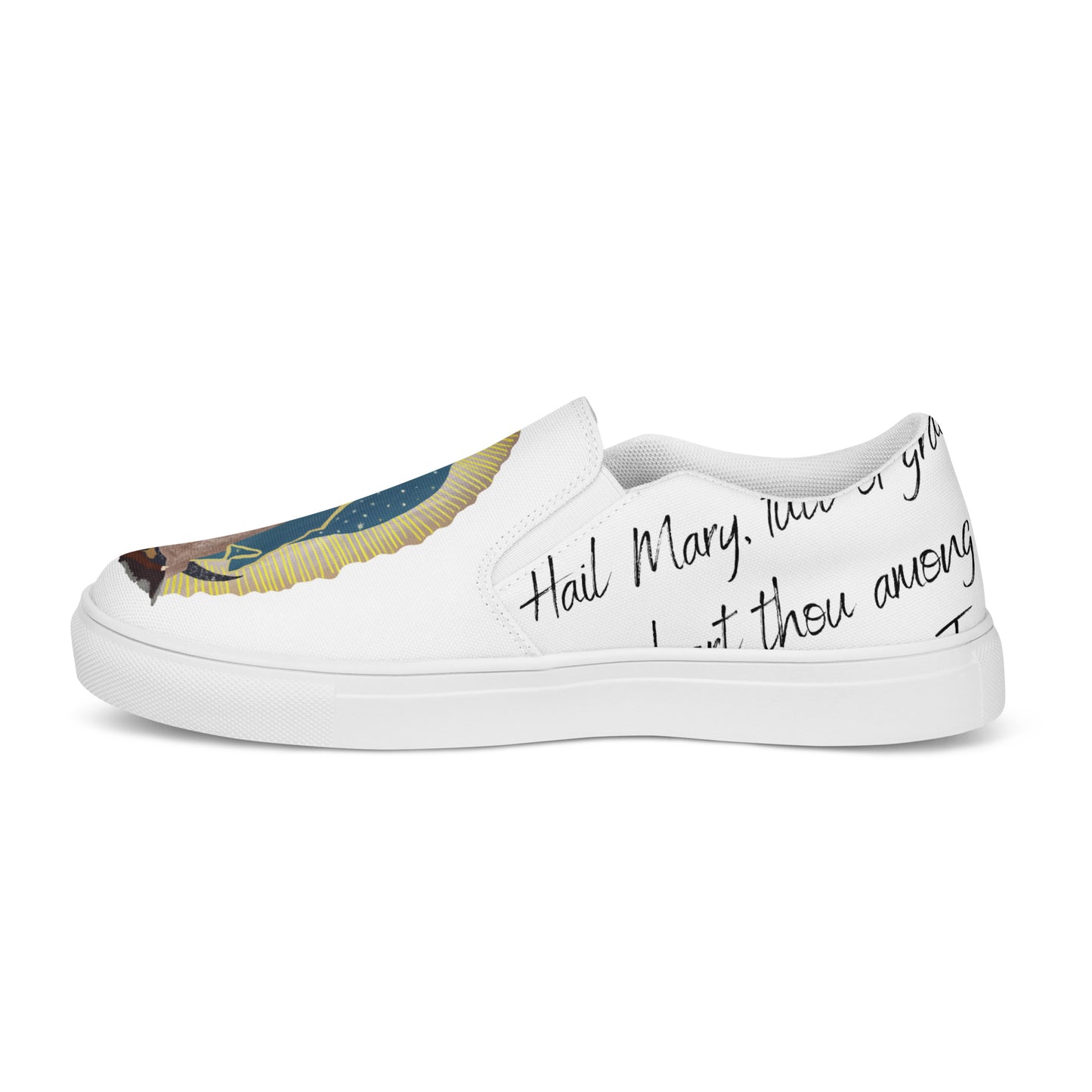 Our Lady of Guadalupe slip-on canvas shoes