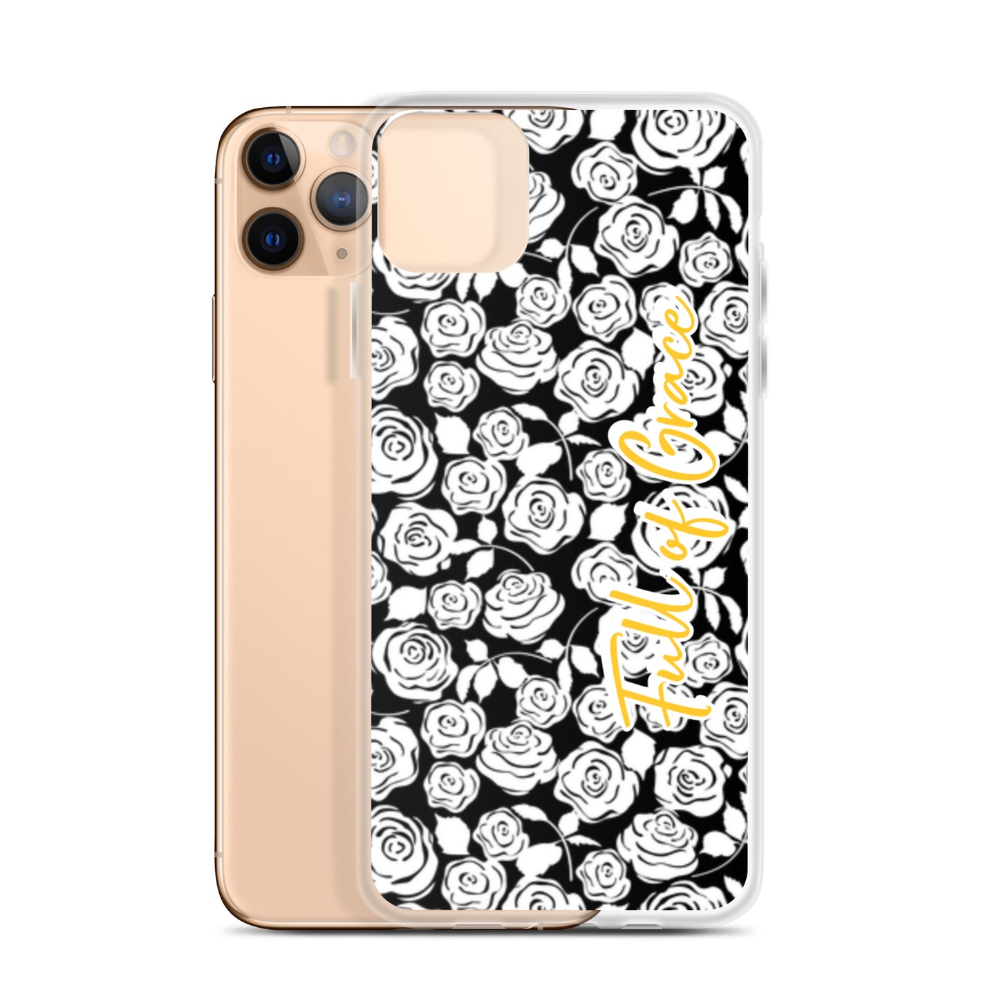 Mary's White Rose iPhone Case
