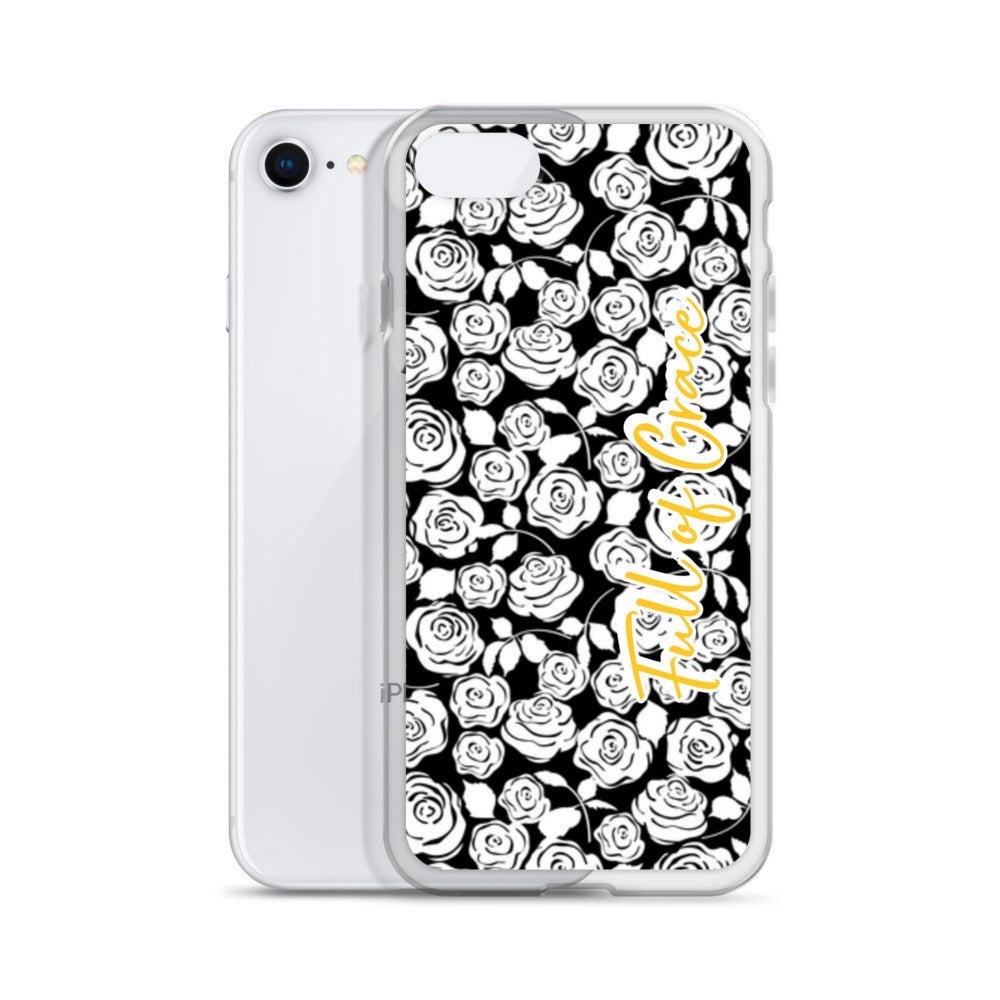 Mary's White Rose iPhone Case