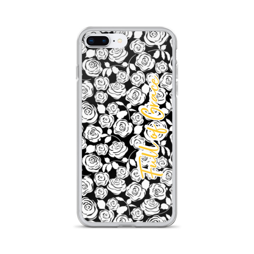 Mary's White Rose iPhone Case
